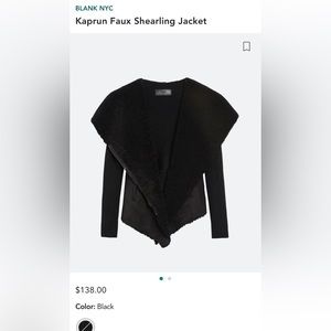Blank NYC Kaprun Faux Sherling Jacket